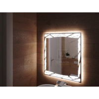 Зеркало с подсветкой для ванной комнаты Ночетта 100х100 см